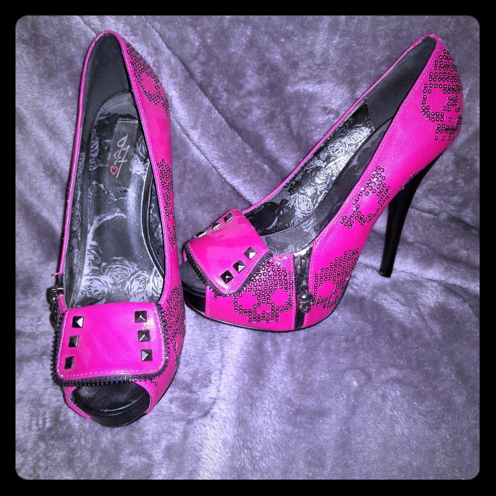Rockabilly Hot Pink Heels